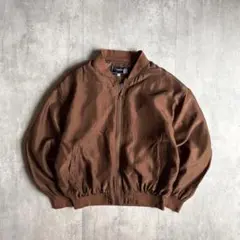 【90s vintage】シルク100% ジップブルゾン　短丈　レーヨン　古着のサムネイル