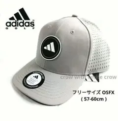 新品 アディダス GOLF 撥水 パンチングキャップ 57-60cm