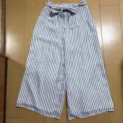 数回使用CECILMCBEEリボン付きボーダーズボンサイズM丈83くらい