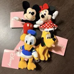 ディズニー ぬいぐるみセット ミッキー ミニー ドナルド プルート　ストラップ