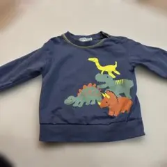 恐竜プリント ネイビー Tシャツ 95センチ