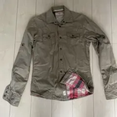 美品　スコッチアンドソーダ　カーキシャツ