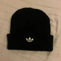 【希少】90's~00's old adidas ビーニー ニット帽