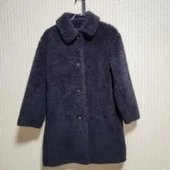 ユニクロ　ボアフリースコート　サイズM 　カラーブラック