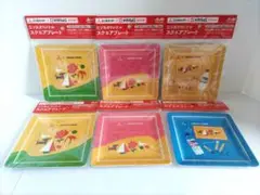 三ツ矢サイダー サクラクレパス コラボ スクエアプレート 3点セット 緑桃青