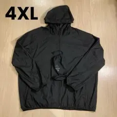 ユニクロ ポケッタブルUVカットパーカ 4XL ブラック