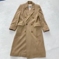 【美品】アクアスキュータム　ダブル　カシミヤ混　コート　Aquascutum
