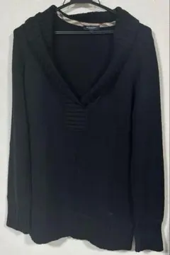 BURBERRY LONDON セーター ニット 絹 カシミヤ混 ホースロゴ