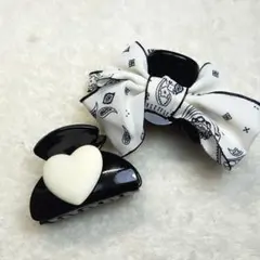 51*ヘアクリップ ヘアアクセサリー 髪留め 髪飾り バレッタ 2個