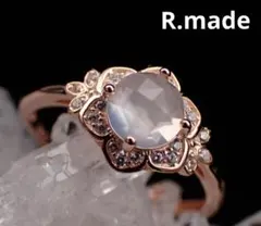 R.made あーるめいど 蛇×アクアマリン フリーサイズリング - メルカリ