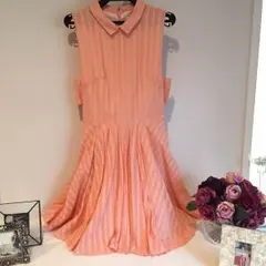 スパイラルガール シャツワンピ サーモンオレンジ