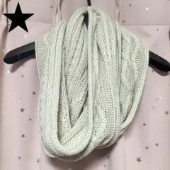 新品！ハニーズ＊ケーブル編み！スヌード＊マフラー＊アイボリー