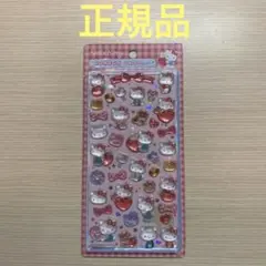 ハローキティ 赤　ボンボンドロップシール