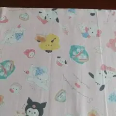 サンリオキャラクターズ プリントオックス生地 ピンク 70cm×50cm
