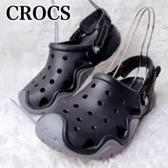 【良品✨】クロックス廃盤モデル　スウィフトウォータークロッグ 25センチ 黒のサムネイル