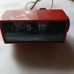 【ほぼ未使用・完動品】SEIKO パタパタ時計 DZ634 赤 元箱付 セイコー SEIKO（セイコー） パタパタ時計 DZ634 グリーン 50-60Hz 日本全国使用