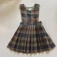 caramel ♡ check skirt