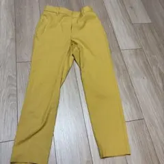 PLST リネンブレンドスティックパンツ　イエロー　S