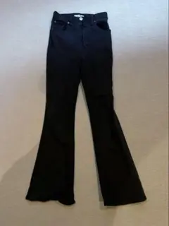 ブーツカットデニム ブラック