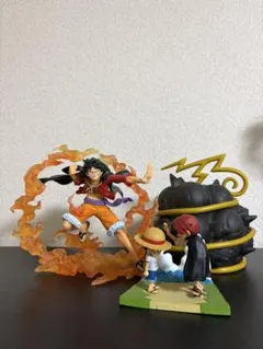 ワンピース　ルフィ　シャンクス　ジキジキの実　フィギュア