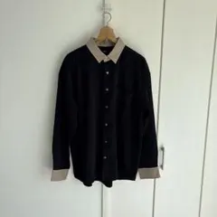 長袖シャツ ブラック/ベージュ　チャオパニックのサムネイル