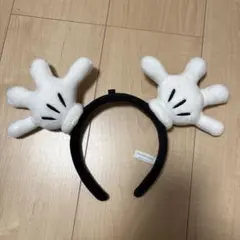 ミッキー手型カチューシャ ホワイト