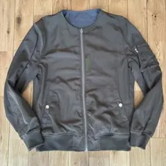 HARE ハレ MA-1 ノーカラーミリタリージャケット リバーシブル カーキM