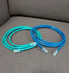 CAT-5e LANケーブル 2本セット