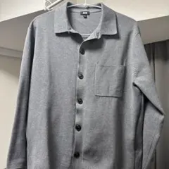 UNIQLO ユニクロ ミラノシャツリブカーディガン グレー