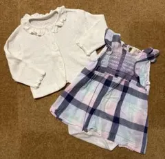 【まとめ売り】プティマインロンパース　西松屋カーディガン