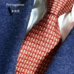 Ferragamo ネクタイ パープルピンク系 蝶々 花柄 - メルカリ
