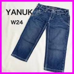 Yanuk DREAMER ハーフパンツ 濃紺 デニム W24のサムネイル