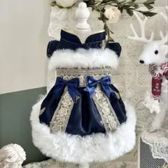 No.2073犬服　猫服　ハンドメイド　ワンピース　わんちゃん