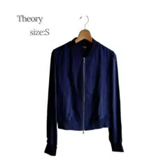 [訳あり] Theory ネイビー ジップアップジャケット ブルゾンのサムネイル