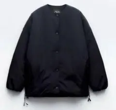 【美品】ZARAザラ ウォーターレペントキルティングジャケット ブルゾン