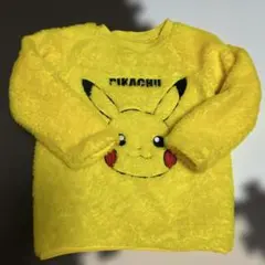 ピカチュウ　ポケモン　フリース　トップス　110 イエロー　黄色　長袖