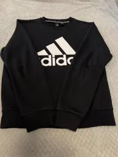 adidas アディダス スウェット トレーナー ブラック Sサイズ相当 ロゴ