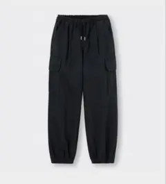 GU カーゴパンツ 黒 122-347604 140