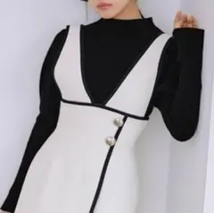 snidel Sustainableシンプルパフスリニットプルオーバー