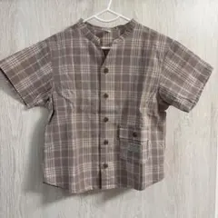 アプレレクール　チェック柄 半袖シャツ 110cm