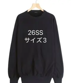 COMOLI 26ss LWコットン裏毛 クルーネック　サイズ3のサムネイル