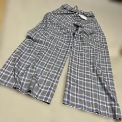 PLST パンツ チェック柄 ベルト付き