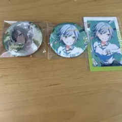 プロセカ推し活グッズ　日野森志歩　グリッター缶バッチ　箔押しサインエピカ