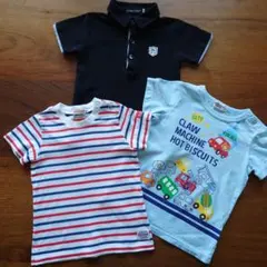 mikihouse・BeBe　Tシャツ＆ポロシャツ3点セット　90cm