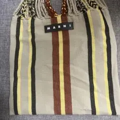 MARNI ストライプトートバッグ