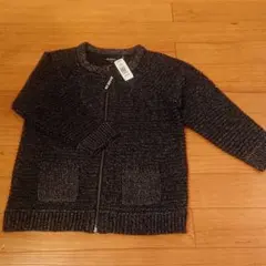 【新品】ジップ 七分袖セーター