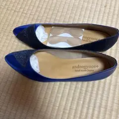 androgynos バイカラーパンプス 日本製ハンドメイド26センチのサムネイル