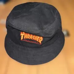 新品スラッシャー THRASHER ロゴ刺繍バケットハット ファイヤー　58cm