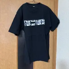 RCWB Tシャツ ブラック カモフラロゴ