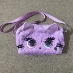 キャットデザイン パープルバッグ